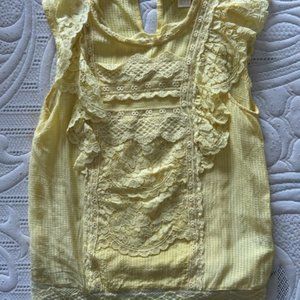 Anthropologie Embroidered Lace Blouse by Maeve